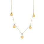 Χρυσό Κολιέ 9Κ Με Κρεμαστά Κυκλικά Μοτίφ