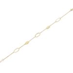 Χρυσό Βραχιόλι 9 Καράτια Με Οβάλ Μοτίφ