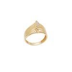 Χρυσό Δαχτυλίδι Με Πέτρες Ζιργκόν 14Κ