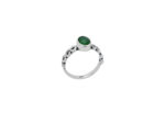 925 Ασημένιο Δαχτυλίδι Με Πράσινη Πέτρα