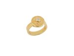 Χειροποίητο Βυζαντινό Δαχτυλίδι Από Επιχρυσωμένο Ασήμι 950