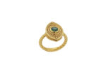 Γυναικείο Χειροποίητο Δαχτυλίδι Από Επιχρυσωμένο Ασήμι 925
