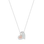 Κρεμαστό Καρδιά 925 Ασημένιο Σε Διχρωμία