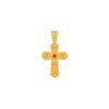 Σταυρός Βυζαντινός Με Ζιργκόν Πέτρες Σε Χρυσό 14Κ
