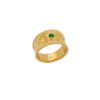 Βυζαντινό Δαχτυλίδι Γυναικείο Με Πράσινη Πέτρα Από Επιχρυσωμένο Ασήμι 925