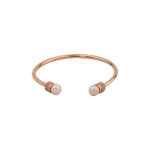 Ροζ Επιχρυσωμένο Βραχιόλι Βέργα 925 (κωδ: AB099)