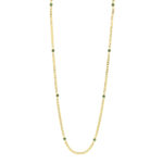 Επίχρυση Αλυσίδα Λαιμού Με Πέτρες Από Ασήμι 925 (κωδ: AM683)