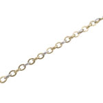 Γυναικείο Δίχρωμο Βραχιόλι Με Κρίκους Από 14Κ Χρυσό (κωδ: GB447)