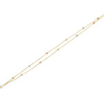 Χρυσό Βραχιόλι Με Μπίλιες 14Κ Σε Τριχρωμία (κωδ: GB619)