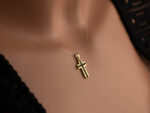 Χρυσό Σταυρουδάκι 14Κ Με Πέτρες Ζιργκόν (κωδ: GC456) - Image 2