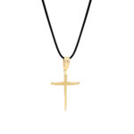 Χρυσός Σταυρός 9 Καρατίων Με Κορδόνι (κωδ: GC656)