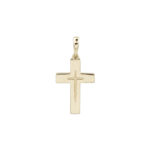 Κίτρινος Χρυσός Σταυρός 14Κ Σε Απλή Γραμμή (κωδ: GC962)