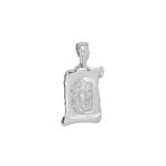 Λευκόχρυσο Φυλαχτό Χριστός 9Κ (κωδ: GD101)