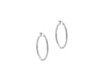 Σκουλαρίκια Κρίκοι Σε Λευκόχρυσο 14Κ (κωδ: GE525)