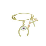 Παραμάνα Για Κορίτσι Με Πέταλο Από Χρυσό 9 Καρατίων (κωδ: GP115)