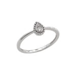 Λευκόχρυσο Δαχτυλίδι Δάκρυ 18Κ Με Διαμάντια Μπριγιάν (κωδ: GR446)