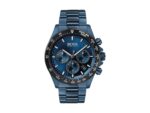 Boss Hero Chronograph Ρολόι Με Μπλε Καντράν Και Μπρασελέ 1513758