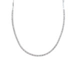 Ριβιέρα Κολιέ Με Διαμάντια Σε Λευκόχρυσο 18Κ (κωδ: GK381)