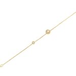 Χρυσό Βραχιόλι 14Κ Με Μαργαριτάρι Και Ζιργκόν Πέτρες