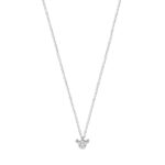 Λευκόχρυσο Κολιέ Κορώνα 14Κ Με Ζιργκόν Πέτρες