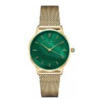 Ρολόι Rosefield Pearl Edit Emerald Mesh (PEGMG-R10)