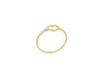 Δαχτυλίδι Καρδιά Χρυσό 14Κ Με Ζιργκόν