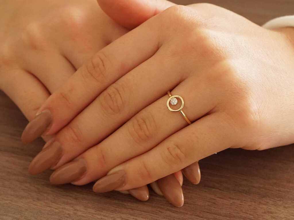 Δαχτυλίδι Γυναικείο Χρυσό 14 Καράτια Με Πέτρες Ζιργκόν