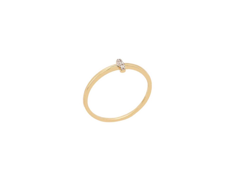Δαχτυλίδι Χρυσό Γυναικείο 14Κ Με Πέτρες Ζιργκόν