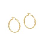 Κρίκοι Στριφτοί Χρυσοί 14Κ