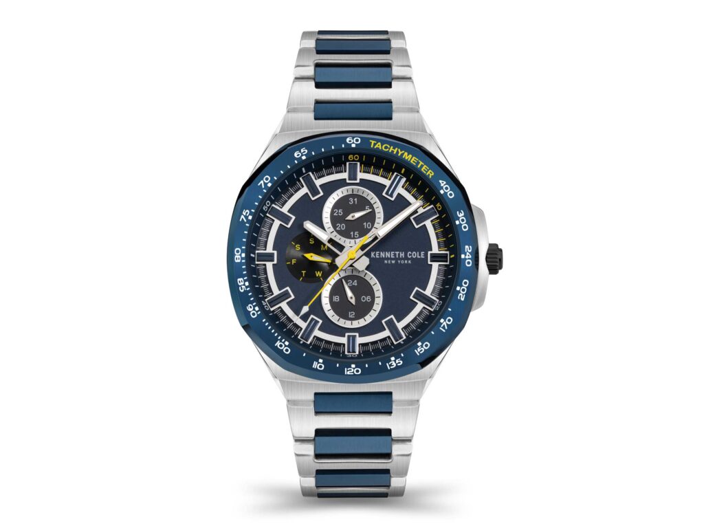 Ανδρικό Ρολόι Kenneth Cole New York Με Δίχρωμο Μπρασελέ KCWGK2123402