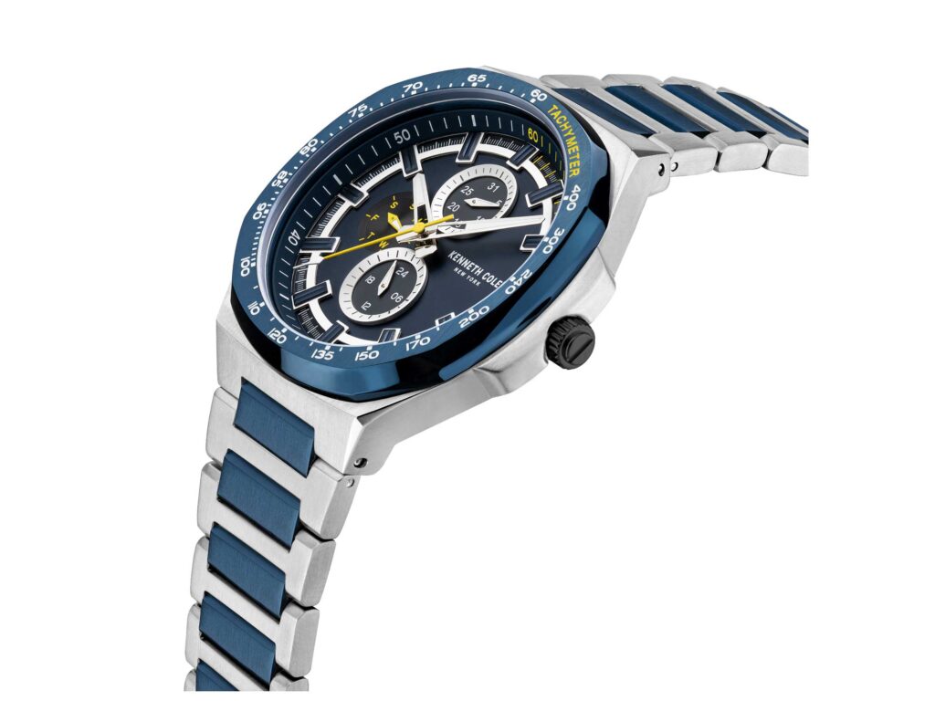 Ανδρικό Ρολόι Kenneth Cole New York Με Δίχρωμο Μπρασελέ KCWGK2123402 Side