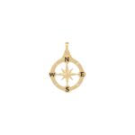 Χρυσό Μενταγιόν Πυξίδα 14Κ
