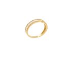 Δαχτυλίδι Μισόβερο Χρυσό 14Κ Με Λευκές Πέτρες Ζιργκόν