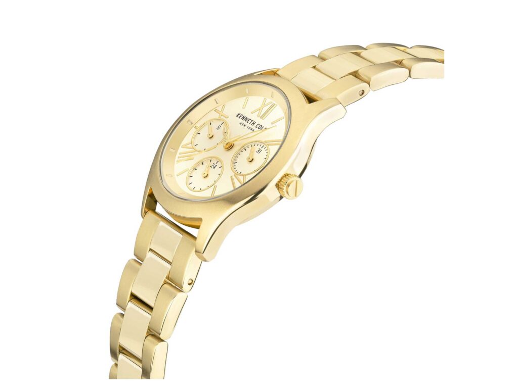 Kenneth Cole New York Επίχρυσο Ρολόι Γυναικείο Με Μπρασελέ KCWLK2126303 Side