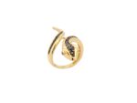 Δαχτυλίδι Φίδι Χρυσό 14Κ Με Ζιργκόν Πέτρες