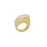 Χρυσό Δαχτυλίδι Με Σμάλτο 14Κ