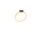 Δαχτυλίδι Με Μπλε Πέτρα Ζιργκόν Σε Χρυσό 9Κ