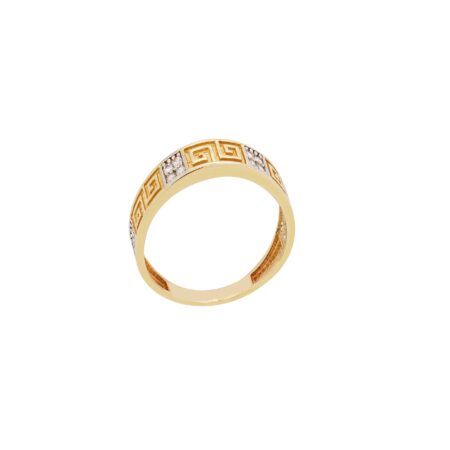 Δαχτυλίδι Χρυσό Δίχρωμο 14Κ Με Ζιργκόν
