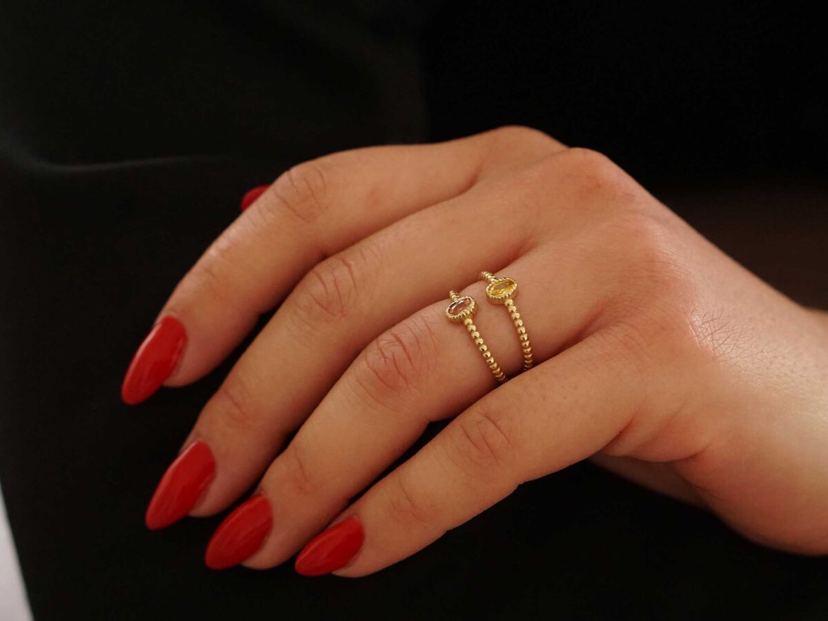 Δαχτυλίδι Γυναικείο Χρυσό 14 Καρατίων Με Ζιργκόν Πέτρα