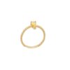 Δαχτυλίδι Με Κίτρινη Πέτρα Drop Ζιργκόν Σε Χρυσό 14Κ