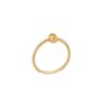 Δαχτυλίδι Με Κίτρινη Πέτρα Ζιργκόν Σε Χρυσό 14Κ
