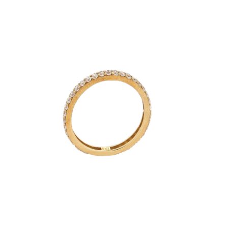 Δαχτυλίδι Ολόβερο Χρυσό 9Κ Με Ζιργκόν Πέτρες