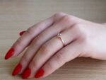 Δαχτυλίδι Ροζέτα Ροζ Χρυσό 14 Καράτια Με Γαλάζια Πέτρα Ζιργκόν