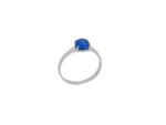 Γυναικείο Λευκόχρυσο Δαχτυλίδι 9 Καράτια Με Μπλε Πέτρα Ζιργκόν
