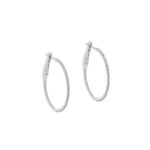 Κρίκοι Με Διαμάντια Σε Λευκόχρυσο 18Κ