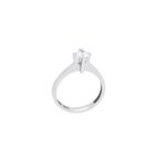 Μονόπετρο Δαχτυλίδι Λευκόχρυσο 14Κ Με Ζιργκόν