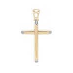 Σταυρός Χρυσός 14Κ Με Λευκόχρυσα Στοιχεία