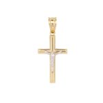 Σταυρός Χρυσός Με Λευκόχρυσο 14Κ