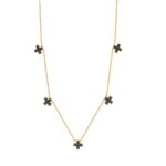 Χρυσό Κολιέ Με Σταυρουδάκια 9Κ