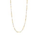 Κολιέ Δίχρωμο Χρυσό 14Κ